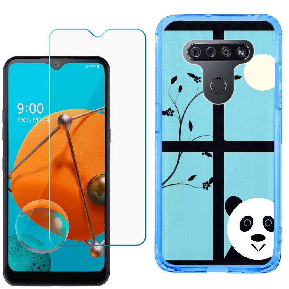 LG K51 Case - Slim TPU Phone Cover with Tempered Glass | Shockproof Protection for Daily Use