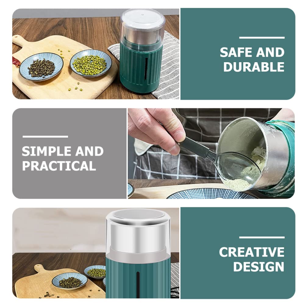 Premium Electric Coffee Grinder - Stainless Steel Blade, Portable & Quiet for Espresso, French Press, Drip - Perfect for Home, Office, Travel - 304 Stainless Steel Construction - Fast & Even Grinding for Fresh Coffee Every Morning