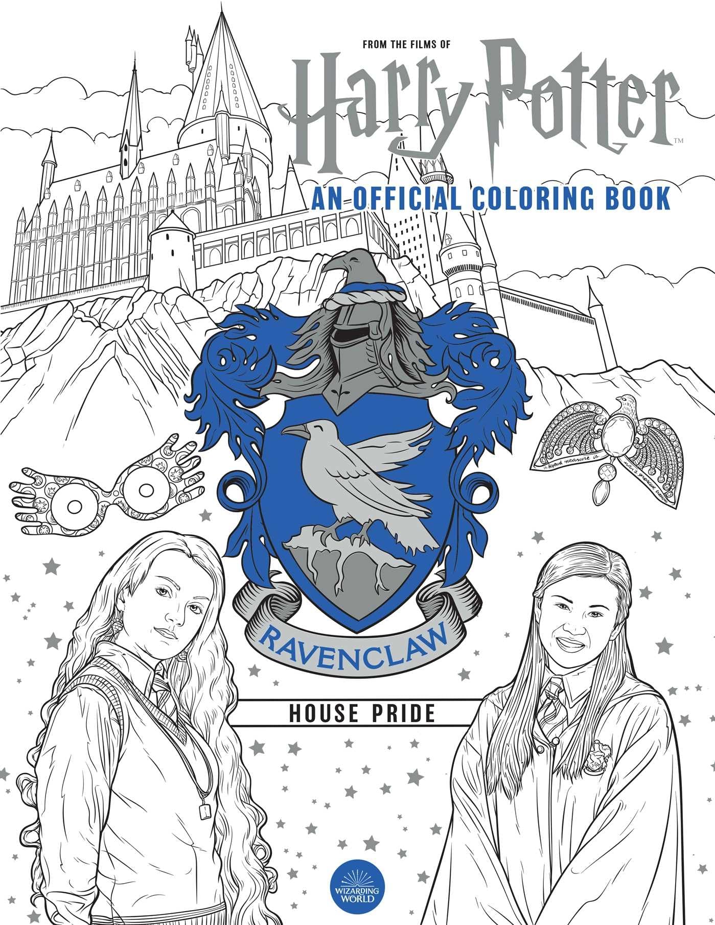 Harry Potter Ravenclaw House Pride Official Coloring Book for Adults - Perfect Gift for Harry Potter Fans | Relaxing & Creative Activity for Stress Relief & Mindfulness