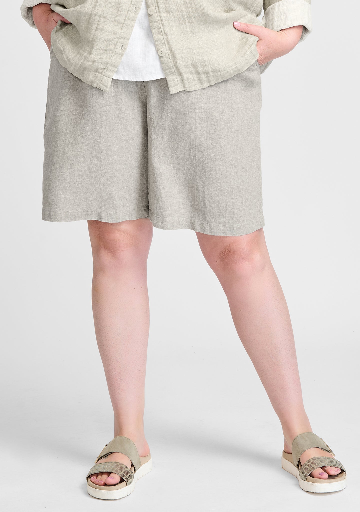 Breathable Linen Shorts for Women & Men - Comfortable Summer Sun Shorts - Perfect for Beach, Travel & Casual Wear | FINAL SALE