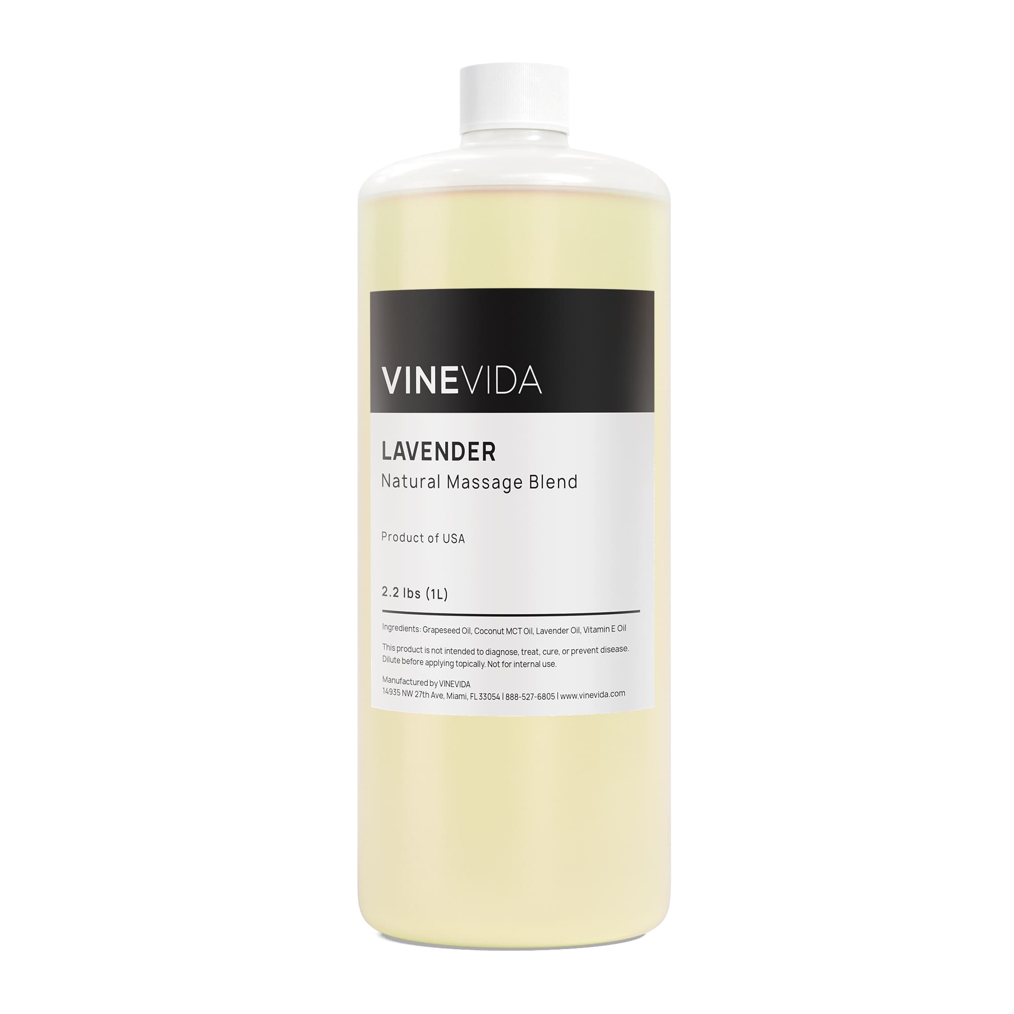 Lavender Massage Oil - 100% Pure Essential Oil Blend for Relaxation & Aromatherapy - Perfect for Spa, Yoga & Stress Relief