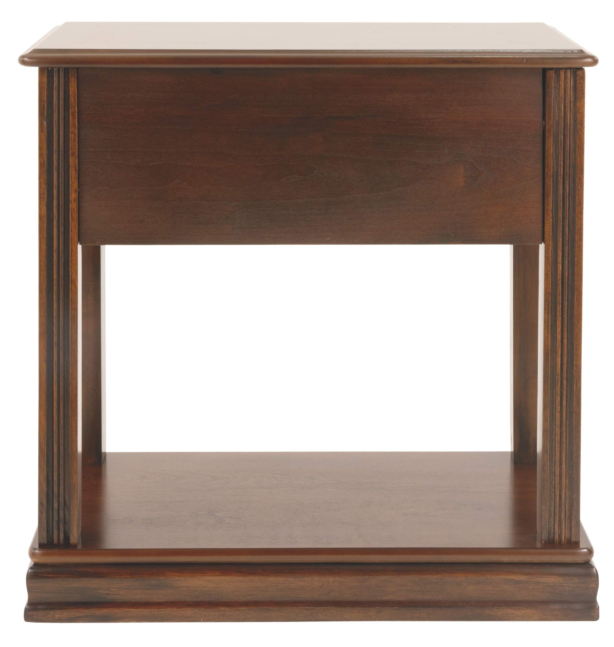 Signature Design by Ashley Breegin Traditional Wooden Side End Table - Brown Accent Table for Living Room, Bedroom & Office - Sturdy Wood Nightstand with Classic Design for Home Decor