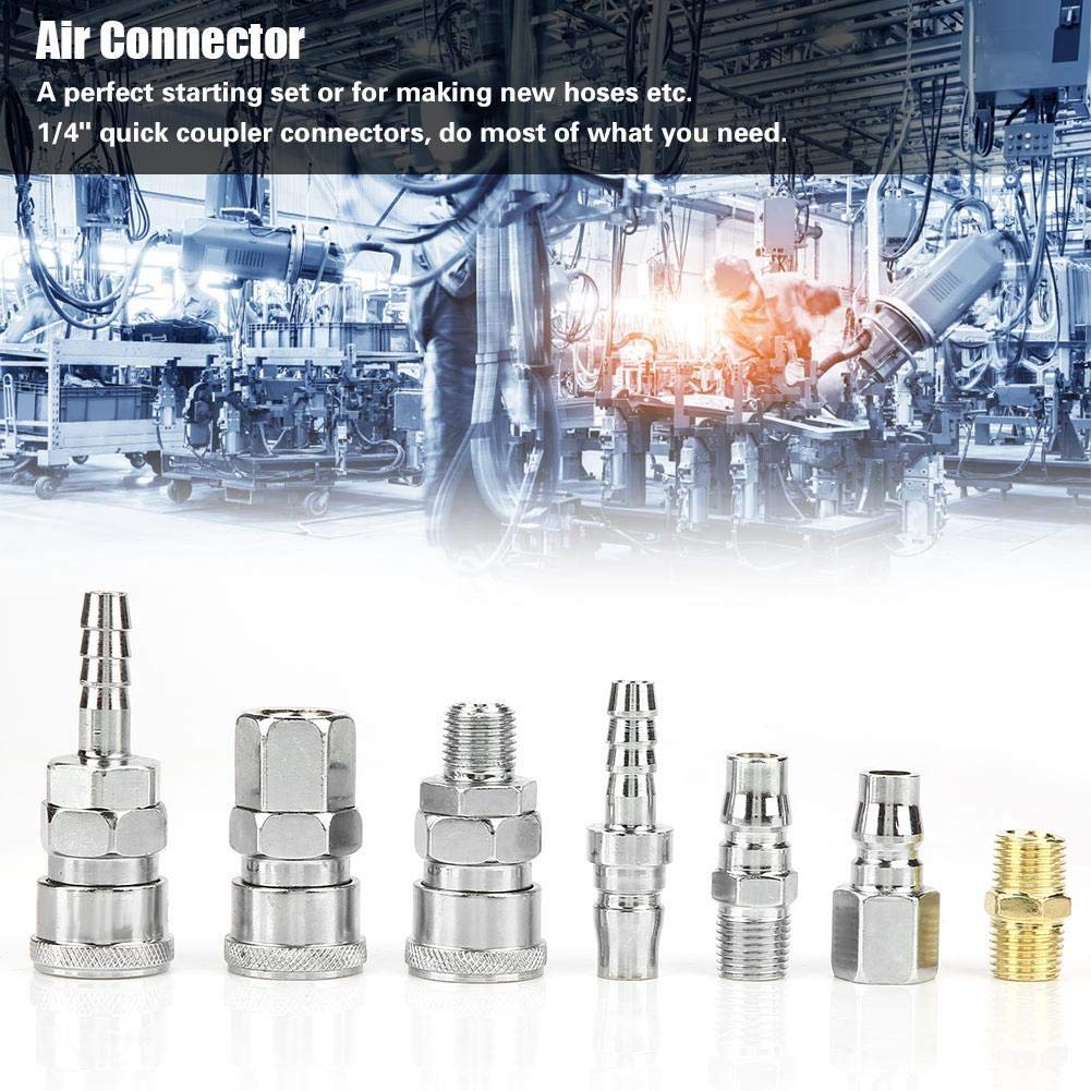 1/4 BSP Air Fitting - Japanese Quick Coupling Connector - 18 Internal & External Thread Air Hose Adapter for Compressor - Perfect for Pneumatic Tools, Air Compressors & Industrial Applications