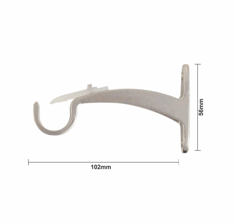 Silver Tuscan Expandable Curtain Rod - Adjustable Length 28-48 Inches, Rust-Resistant Metal Finishing for Living Room, Bedroom, Kitchen Windows - Perfect for Sheer, Blackout & Thermal Drapes
