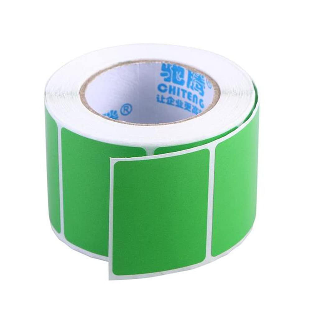 YQCBA Green Thermal Paper Roll - Blank Thermal Transfer Label Printer Paper for Shipping Stickers, Office & School Supplies | Perfect for Shipping Labels, Receipts & Barcode Printing