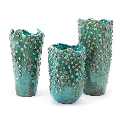 ZUO-Furnitures Ceramic Large Green Dining Table Centerpiece Vases - Elegant Home Decor for Dining Room, Living Room & Wedding Decorations