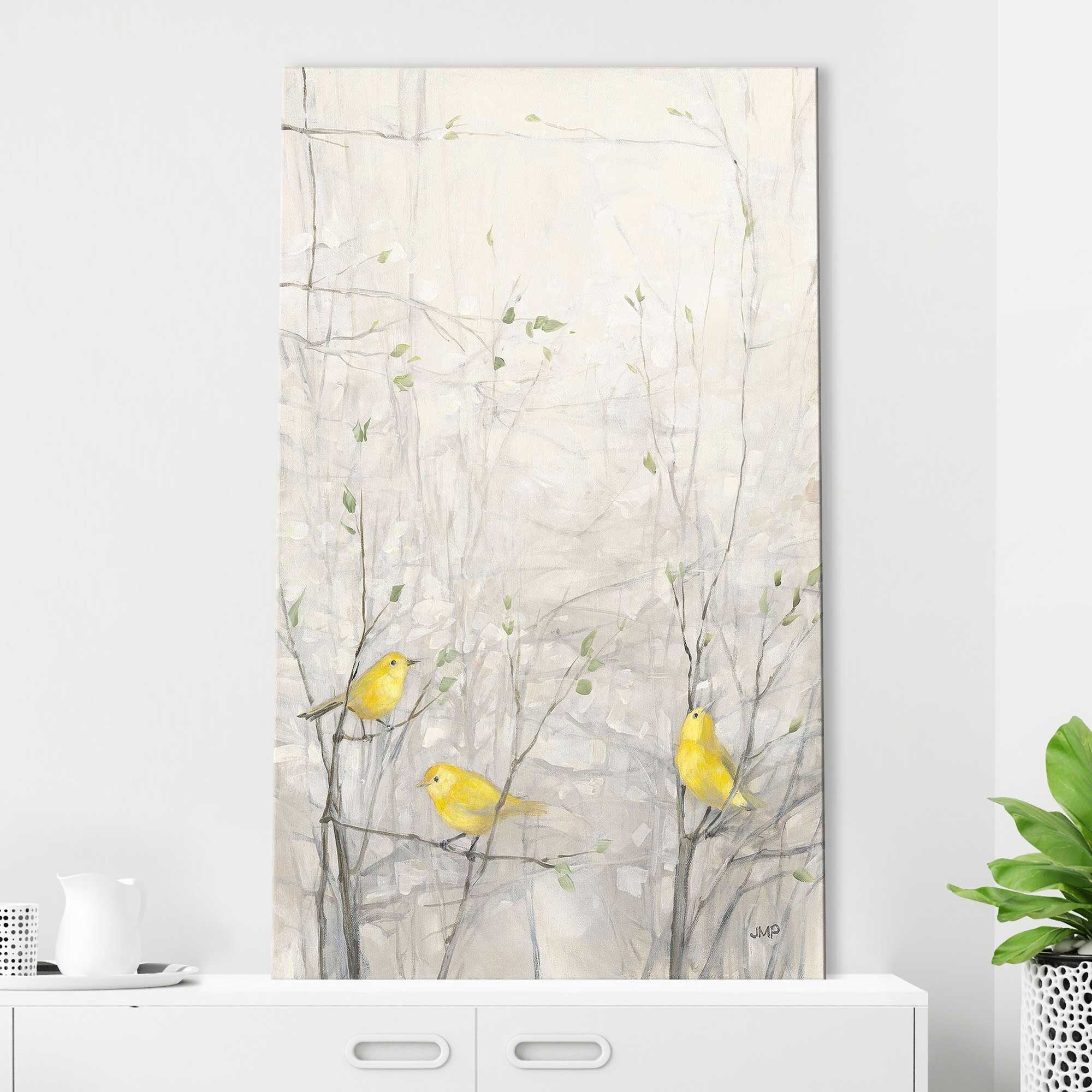 Birds in Trees I by Julia Purinton - Stunning Canvas Wall Art Print for Living Room, Bedroom & Office Decor