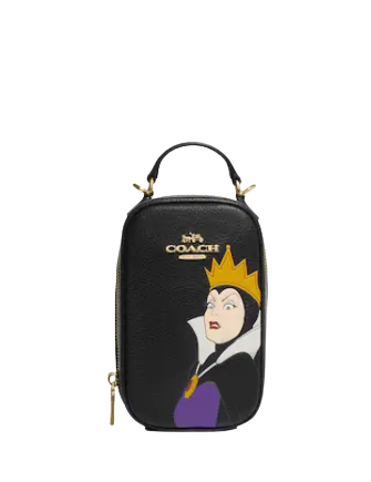 Coach Disney X Coach Eva Phone Crossbody Bag with Evil Queen Motif - Stylish Mini Purse for Women, Perfect for Parties, Travel & Everyday Use