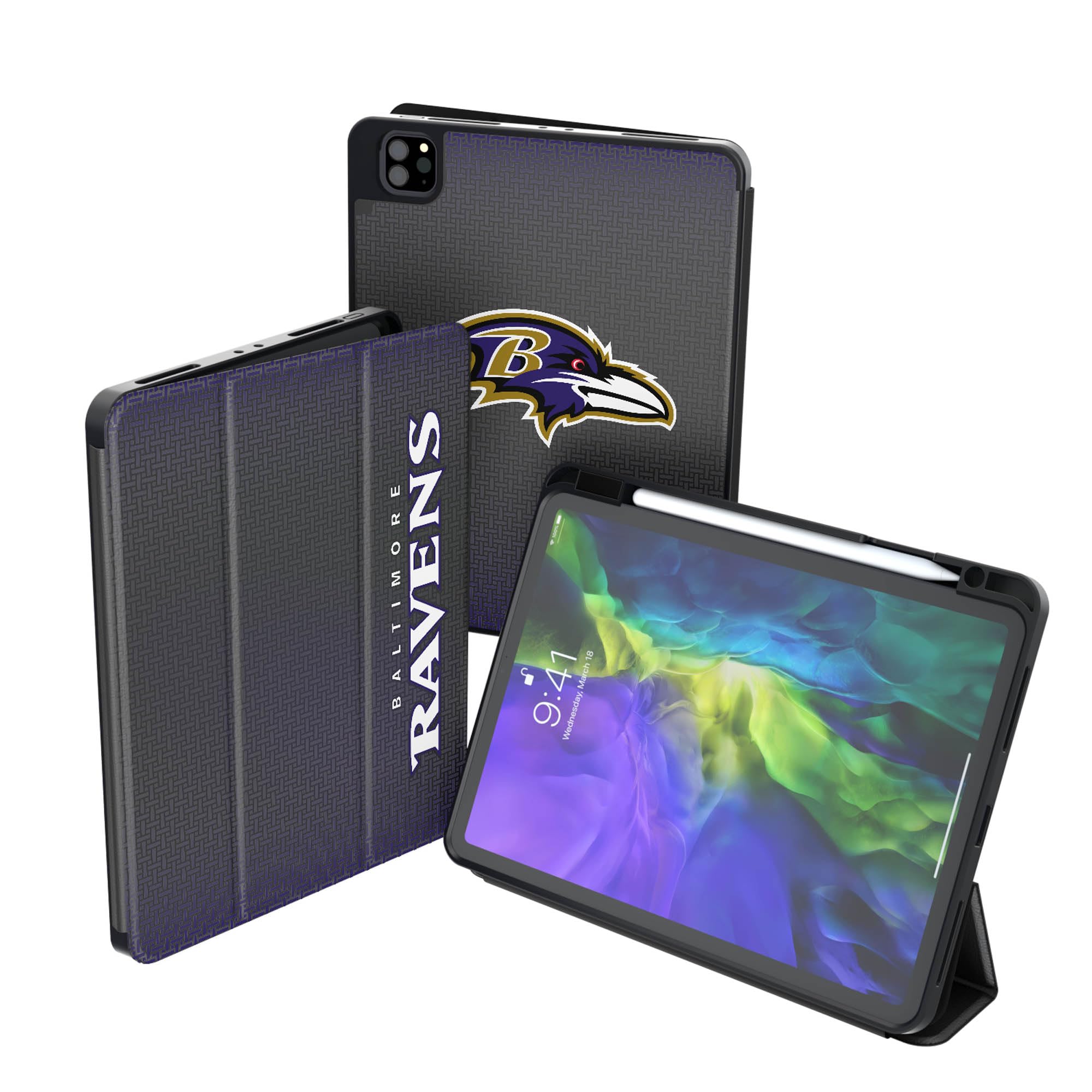 Baltimore Ravens iPad Case - Shockproof & Slim Protective Cover for iPad 10.2/9.7 Inch (2018-2023 Models) | Perfect for Football Fans, Office & Travel Use