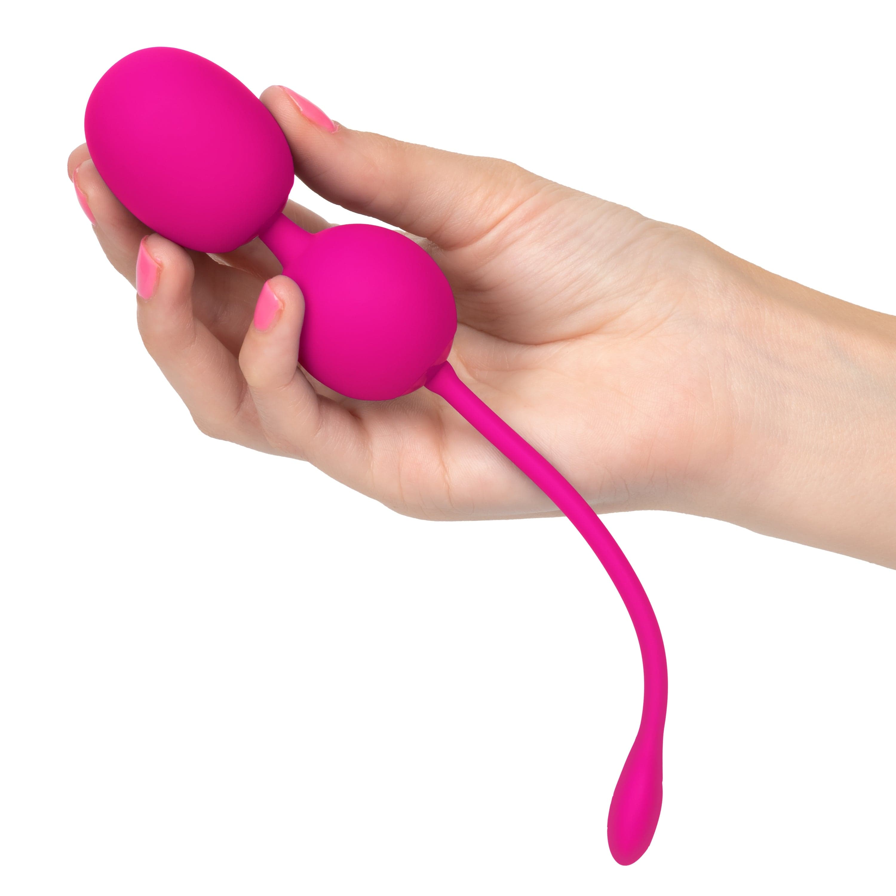 Rechargeable Dual Kegel Exerciser in Pink - Strengthen Pelvic Floor Muscles for Women's Health & Postpartum Recovery