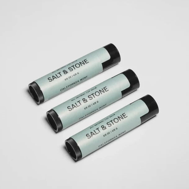 Salt & Stone California Mint Lip Balm - Hydrating & Nourishing Lip Care for Dry, Chapped Lips - Perfect for Outdoor Activities, Travel & Daily Moisturizing