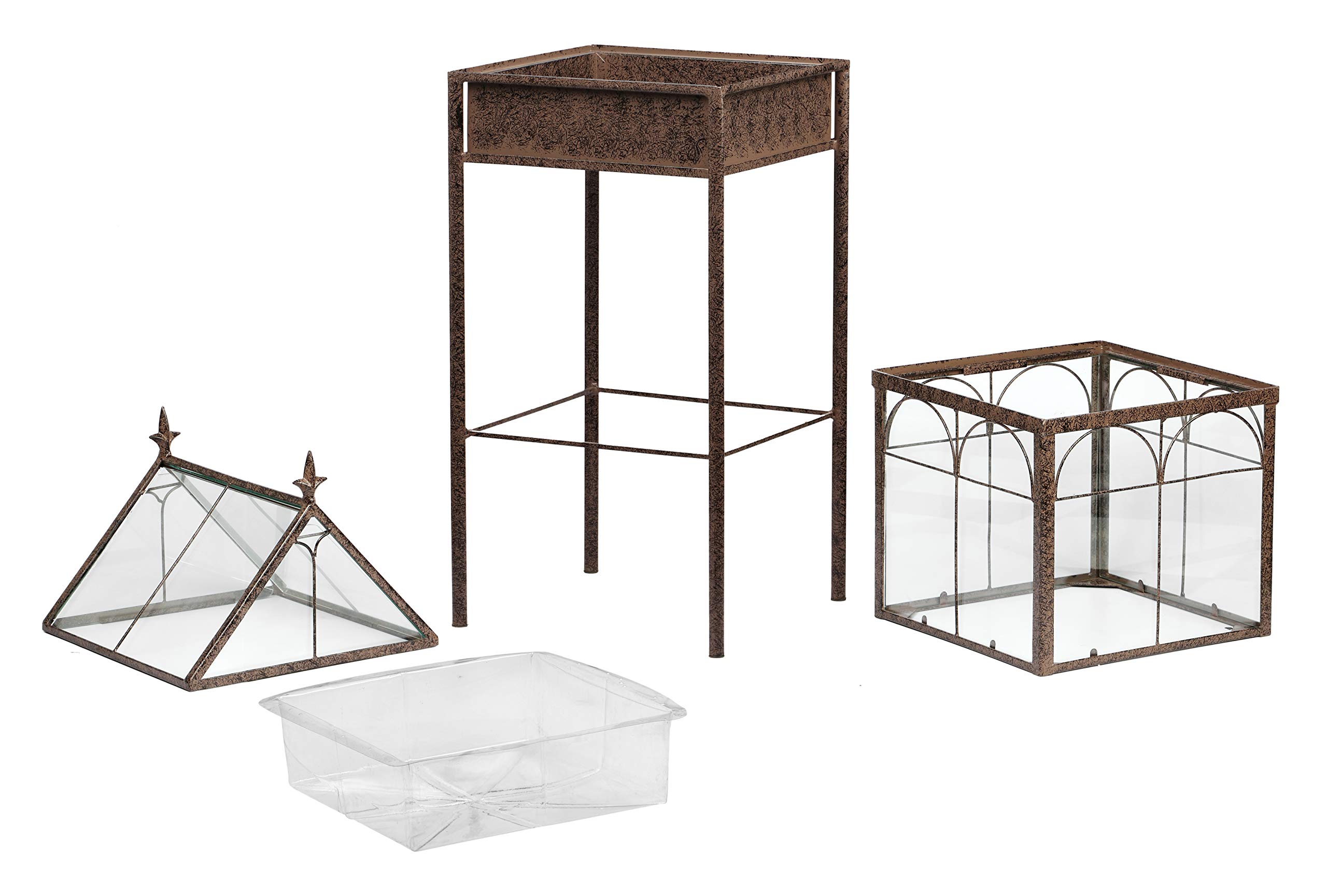 H Potter Large Glass Terrarium - Succulent Planter & Wardian Case for Indoor Plants | Perfect for Home Decor, Office Desk & Gift Ideas