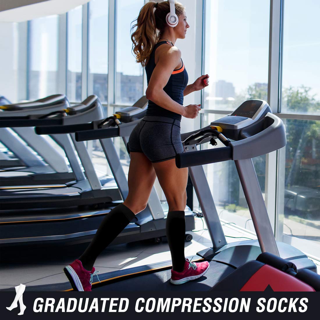 Best Compression Socks for Women & Men - Athletic Support, Improved Circulation & Faster Recovery - Perfect for Running, Travel & Post-Workout Recovery