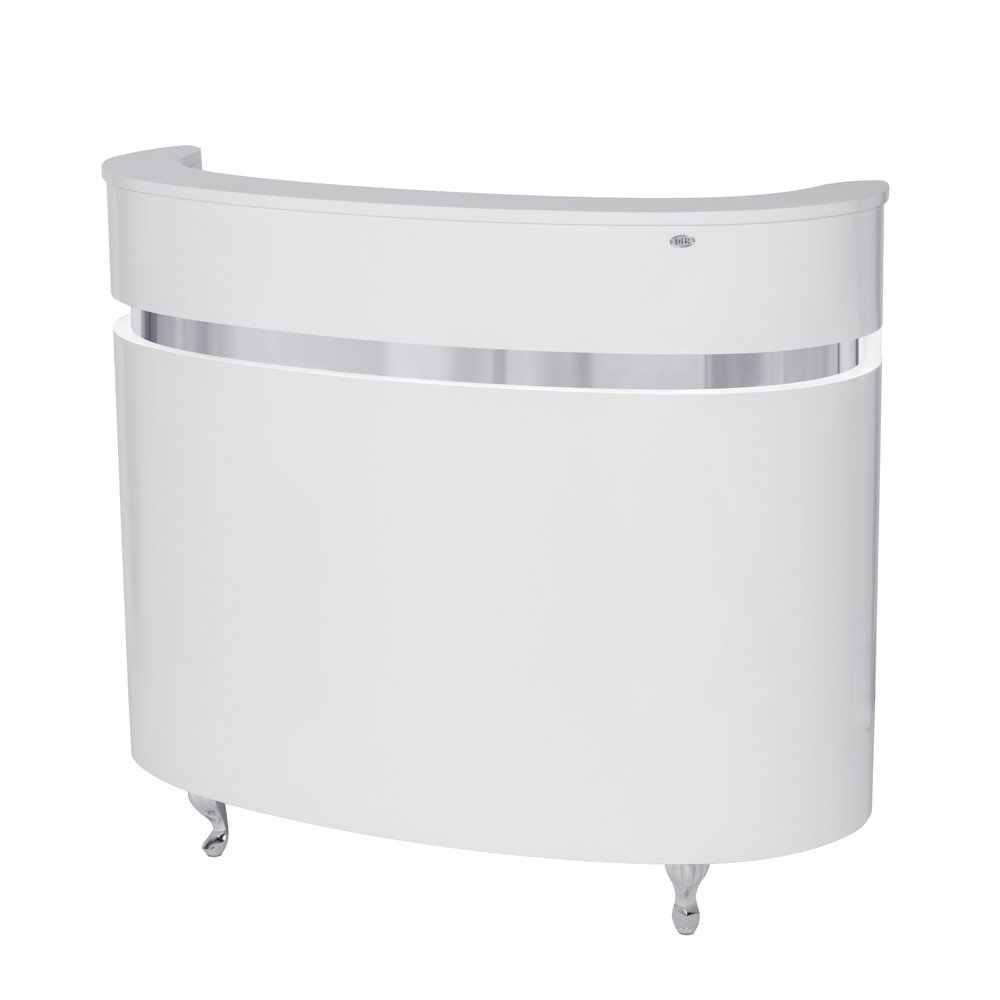 Modern Reception Desk with LED Lights - Elegant Office Reception Counter for Professional Workspaces | Perfect for Corporate Lobbies, Hotel Front Desks & Clinic Waiting Areas | STAR FERRY