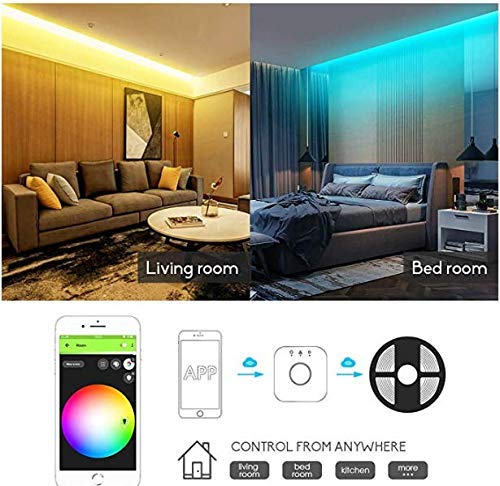 Zigbee Smart LED Strip Light Controller - Dual White, Compatible with Amazon Echo Plus, Works with 12-24V DC LED Strips - Perfect for Home Theater, Bedroom, and Party Lighting