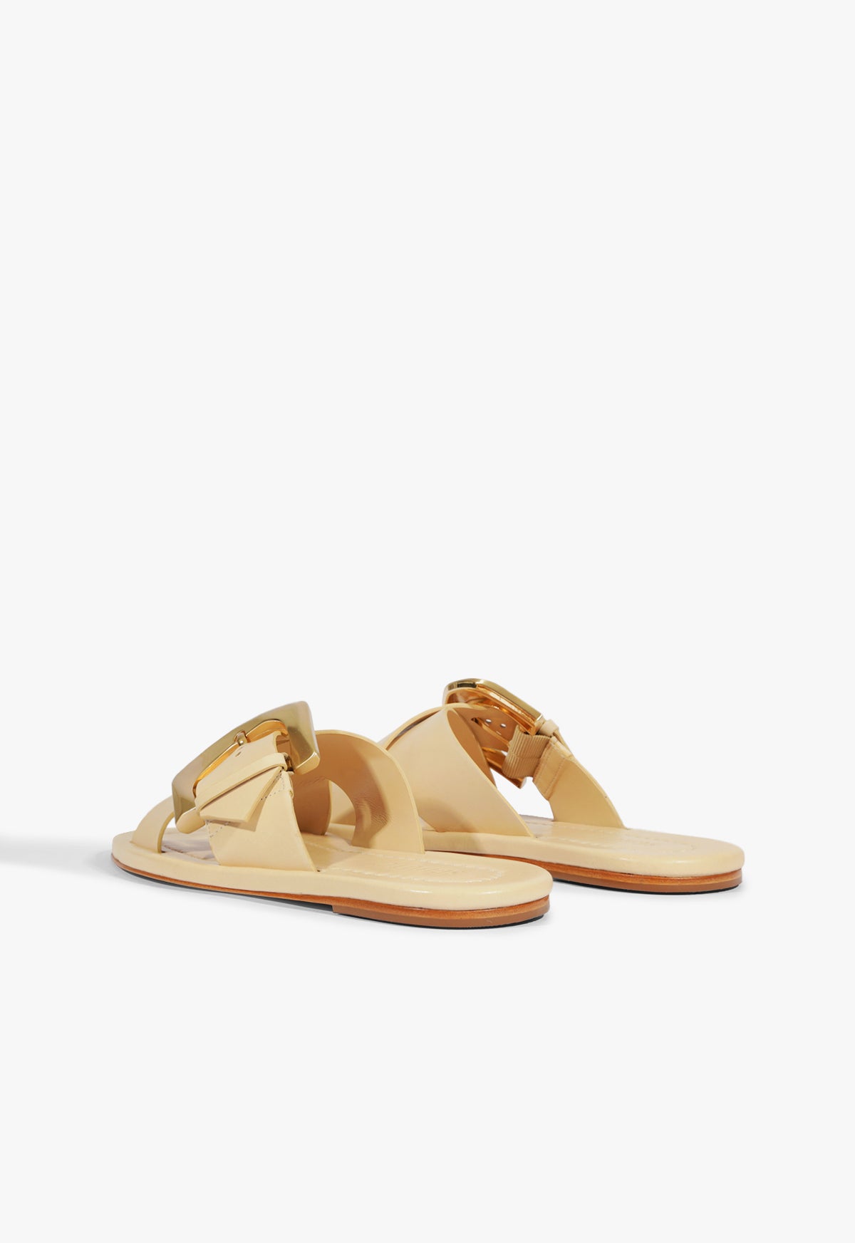 Lois Beige Leather Flat Sandals for Women - Comfortable Casual Summer Shoes for Walking, Travel & Beach Outfits