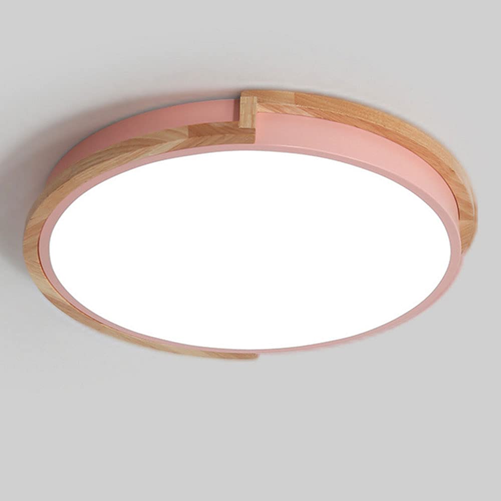 Pink Macarons Kids Ceiling Lights - Modern Nordic LED Flush Mount Lighting for Bedrooms (3000K-6000K Adjustable) - Dome Light Fixtures for Girls' Room, Nursery & Playroom Decor