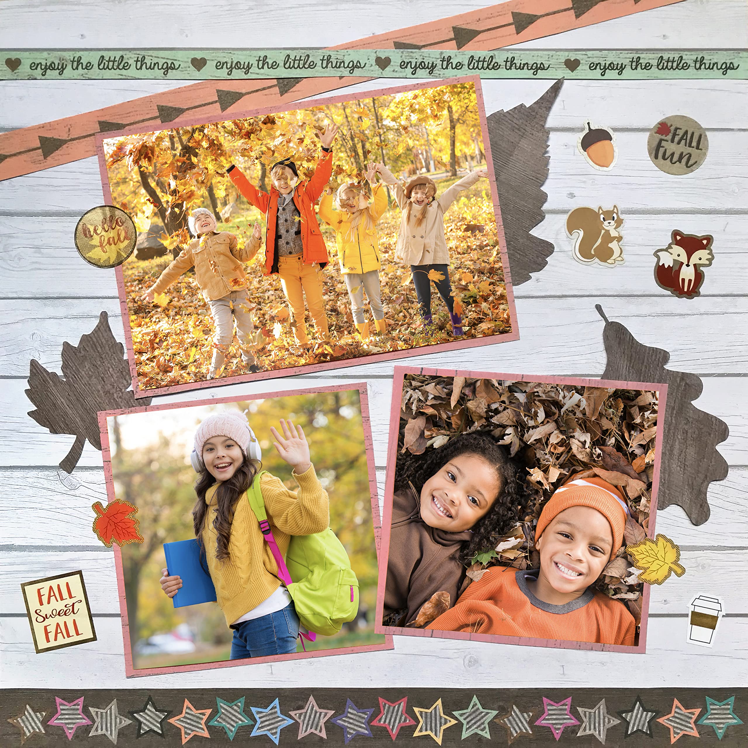 Teacher Created Resources Farmhouse Chic Scrapbook Paper Pad 12x12 Inches - 50 Sheets Acid-Free Decorative Paper for Scrapbooking, Card Making, DIY Crafts (TCR5581) | Perfect for Home Decor, Memory Books & Gift Projects