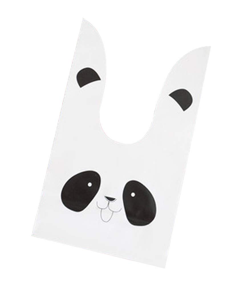 50 Pcs Cute Rabbit Ear Food Bags - Candy Cookie Packaging for Parties & Gifts