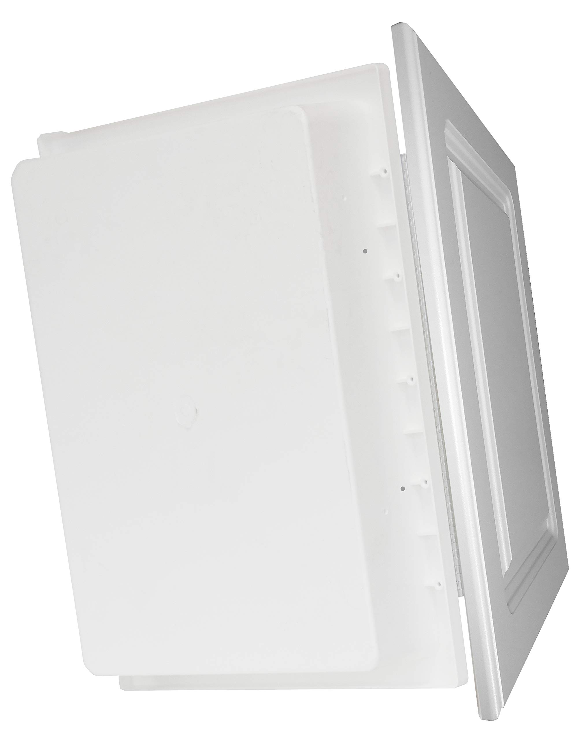 White Recessed Medicine Cabinet with Adjustable Shelves - 16