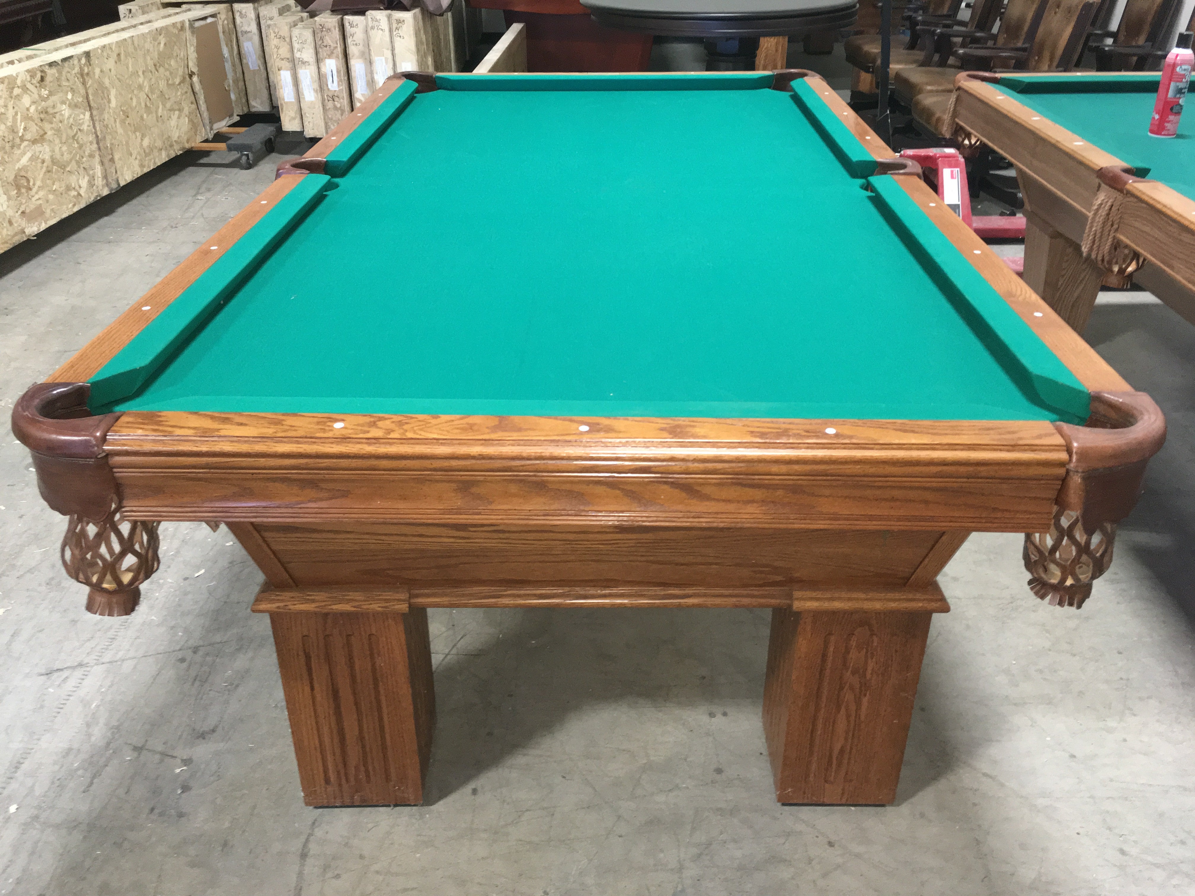 Olhausen Southern Pool Table - Professional 8-Foot Billiard Table for Home & Game Room - Perfect for Family Fun & Entertainment