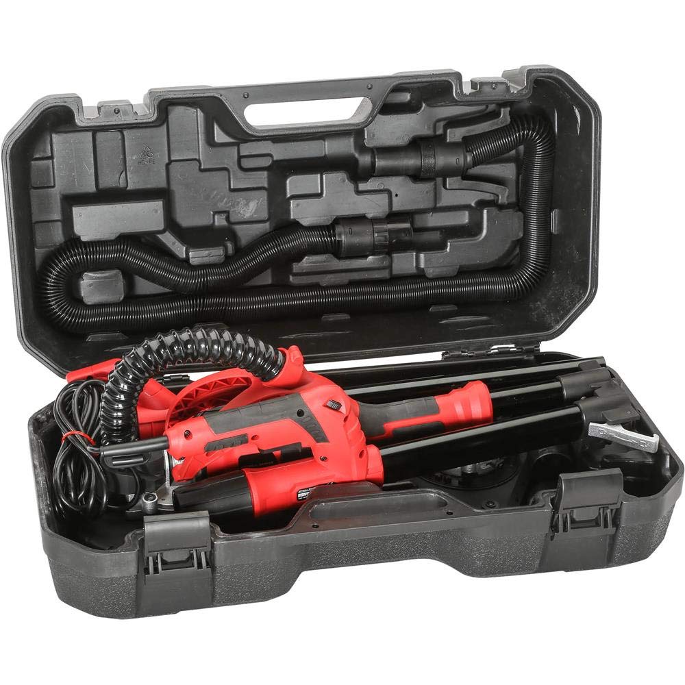 Grizzly Industrial T1239 - Professional Drywall Sander with Vacuum Attachment | Dust-Free Wall Sanding Tool for Home Renovation & Construction Projects
