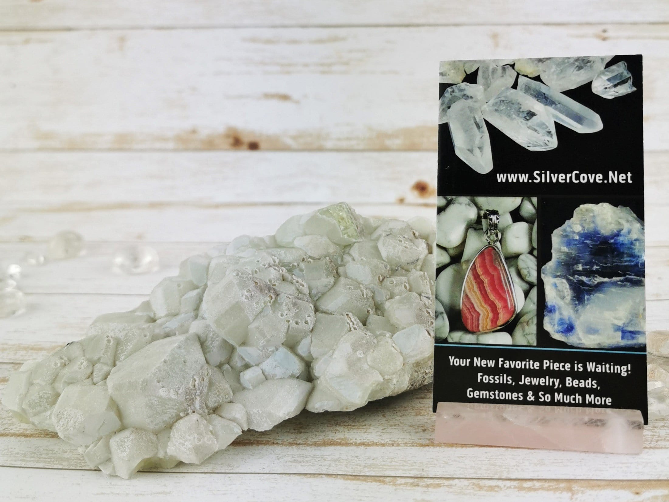 Natural Datolite Crystal Specimen - Rare Mineral Collection for Healing, Meditation & Home Decor | Perfect for Gemstone Enthusiasts & Spiritual Practices
