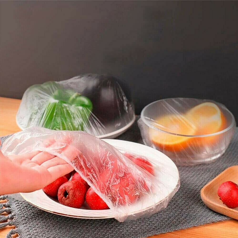 Reusable Elastic Stretch Food Covers - Adjustable Silicone Bowl Lids & Fresh Keeping Bags for Meal Prep, Leftovers & Kitchen Storage | Airtight Seal for Fruits, Vegetables & Dishes | BPA-Free Kitchen Wrap Accessories