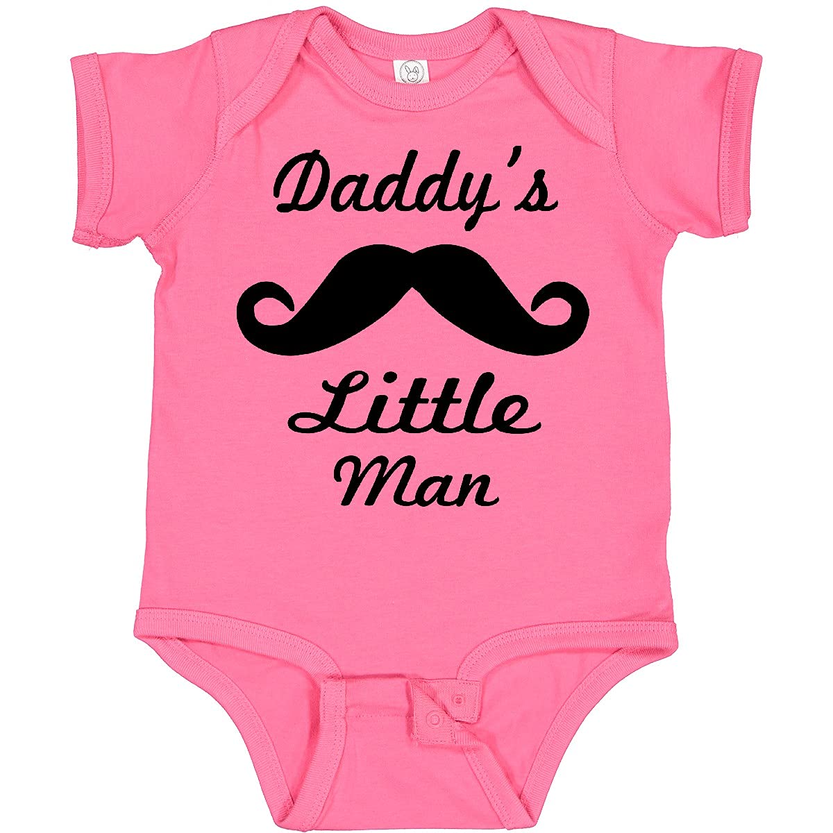 Inktastic Daddy's Little Man Baby Bodysuit - Cute Infant Onesie for Newborn Boys, Funny Dad & Son Matching Outfit, Soft Cotton Baby Romper for Photos, Holidays & Family Events