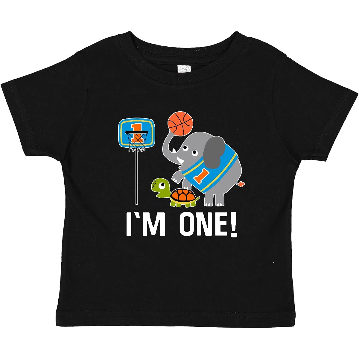 Basketball 1st Birthday T-Shirt for 1 Year Old Baby Boys & Girls - Cute Sports Theme Outfit for Birthday Party, Photo Shoot & Gifts