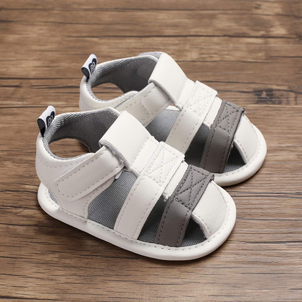 **Toddler Boys Canvas Shoes - Soft Breathable Prewalker Sandals for Infants | Lightweight Single Sole Design | Perfect for Playtime, Walking & Outdoor Activities**