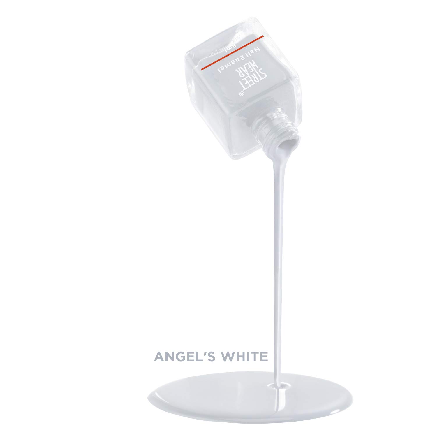 Street Wear Nail Polish - Angel's White (8ml) | Long-Lasting Vegan Nail Enamel for Trendy Fashion & Party Looks