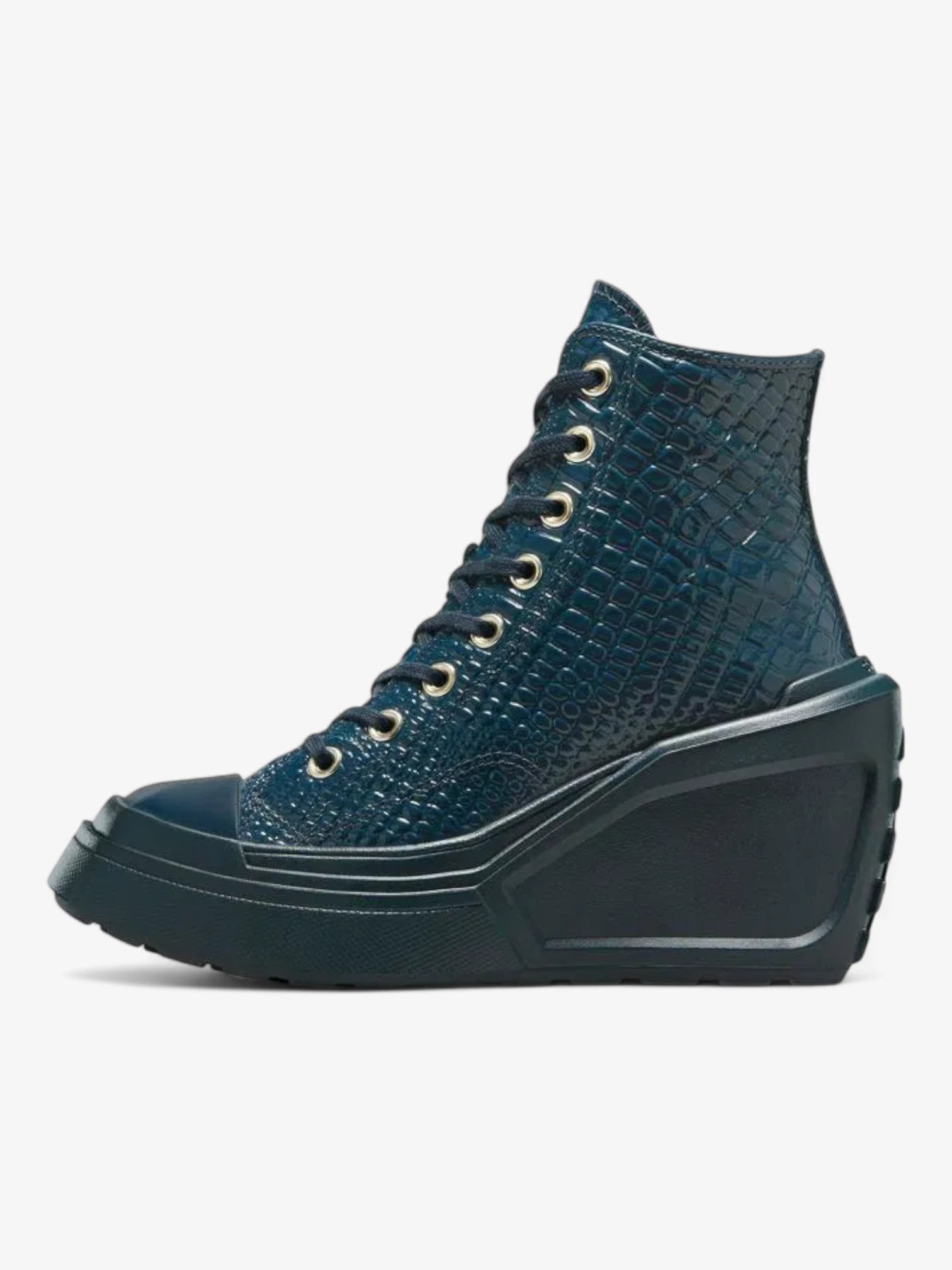 Converse Chuck Taylor All Star De Luxe Wedge Platform Leather Sneakers for Women - Stylish & Comfortable Casual Shoes for Everyday Wear, Outfits & Fashion