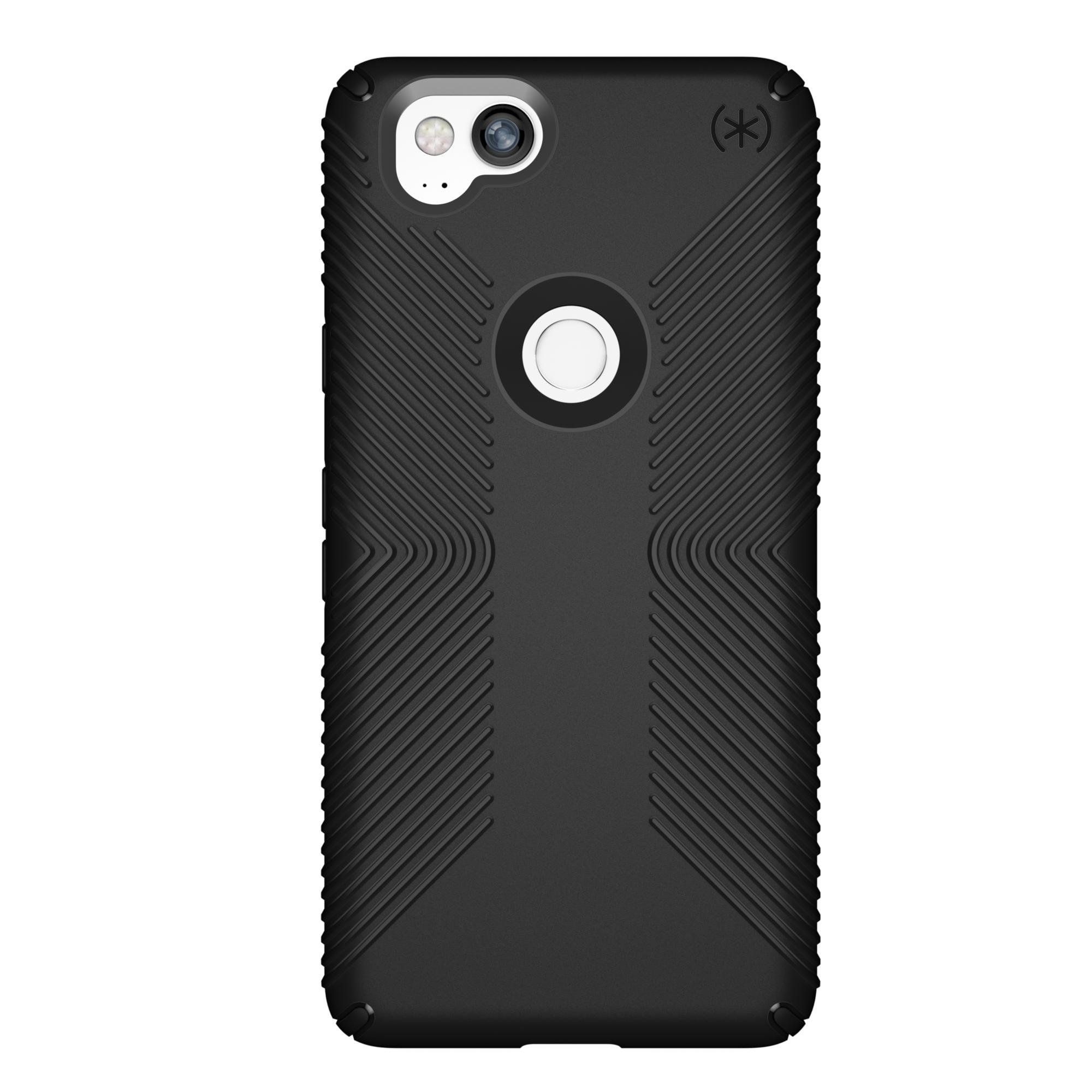 Speck Presidio Grip Protective Case for Google Pixel 2 - Black | Slim Durable Design for Everyday Use & Active Lifestyles