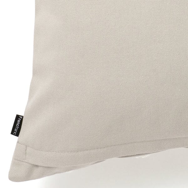 Embroidered Flower Cushion Cover 18x18 Inches - Soft Grey Bohemian Pillow Case for Sofa, Bed, Living Room Decor - Home & Office Decorative Throw Pillow Cover