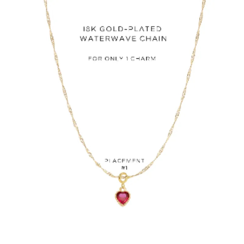 Simple Charm Necklace for 1 Pendant - Elegant Personalized Jewelry Gift for Women - Perfect for Birthdays, Anniversaries & Everyday Wear