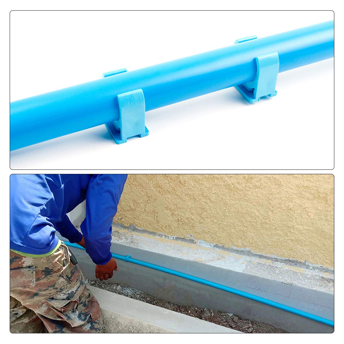 uxcell PVC Water Pipe Clamps 1