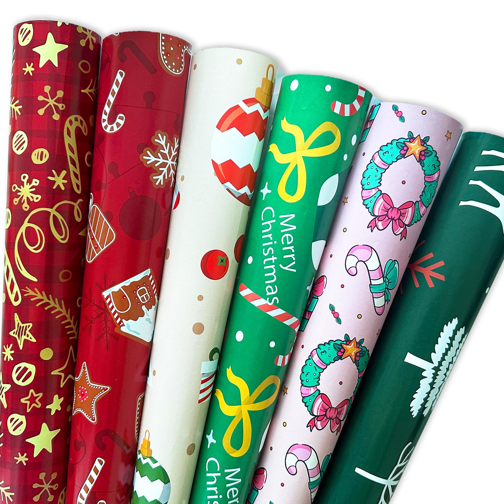 Festive Christmas Wrapping Paper & Gift Bags Set - 21
