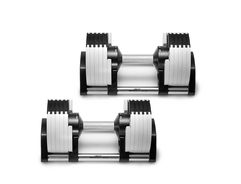 NÜOBELL 50lb Adjustable Dumbbell Set - Premium Home Gym Equipment for Strength Training & Weightlifting - Perfect for Home Workouts, CrossFit, and Fitness Enthusiasts