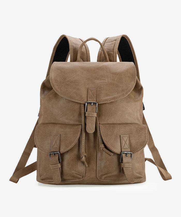 Montana West Buckle Backpack for Women - Stylish Leather Backpack Purse with Adjustable Straps - Perfect for Work, Travel & Everyday Use