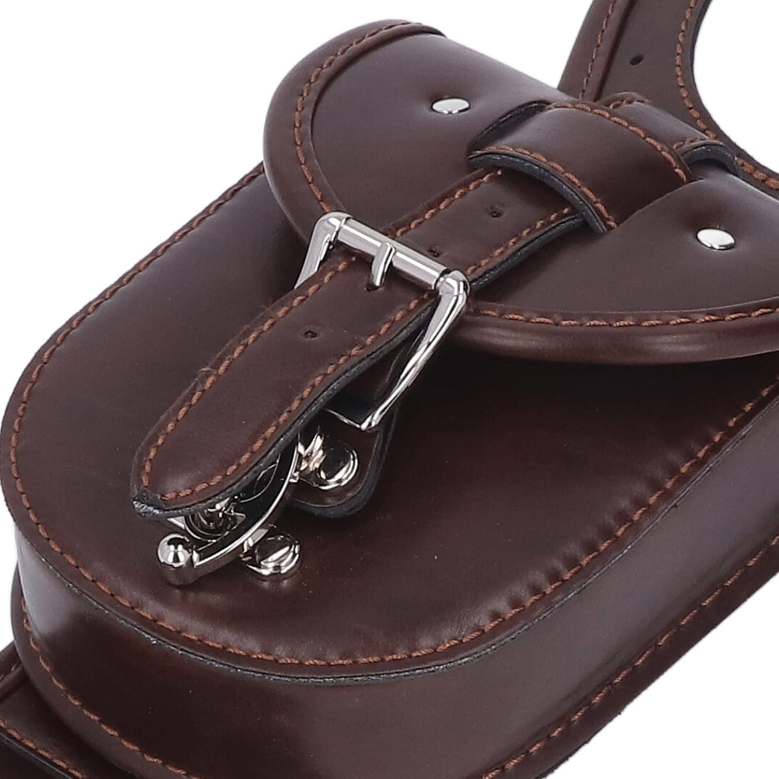 OUKENS Waterproof Motorcycle Tank Bag - Genuine Leather Brown Vest Bag for Benelli Leoncino 500 BJ500 | Perfect for Commuting, Touring & Adventure Riding