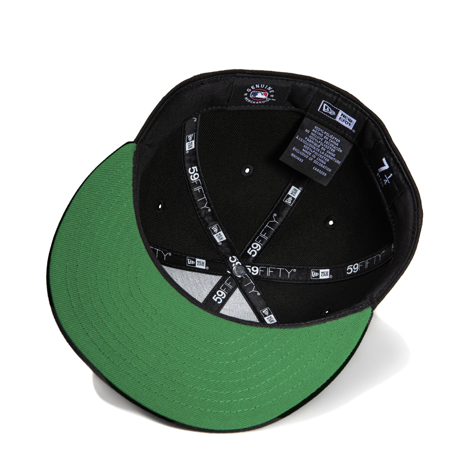 New Era 59Fifty Los Angeles Dodgers Upside Down Green UV Baseball Cap - Black & White - Adjustable Snapback for Men & Women - Perfect for Baseball Games, Streetwear Fashion & Sun Protection