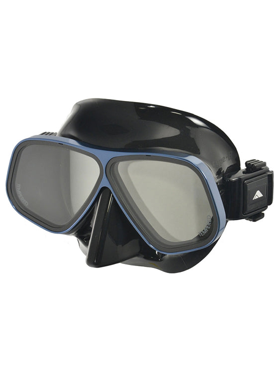 Black Silicone / Navy Blue Frame