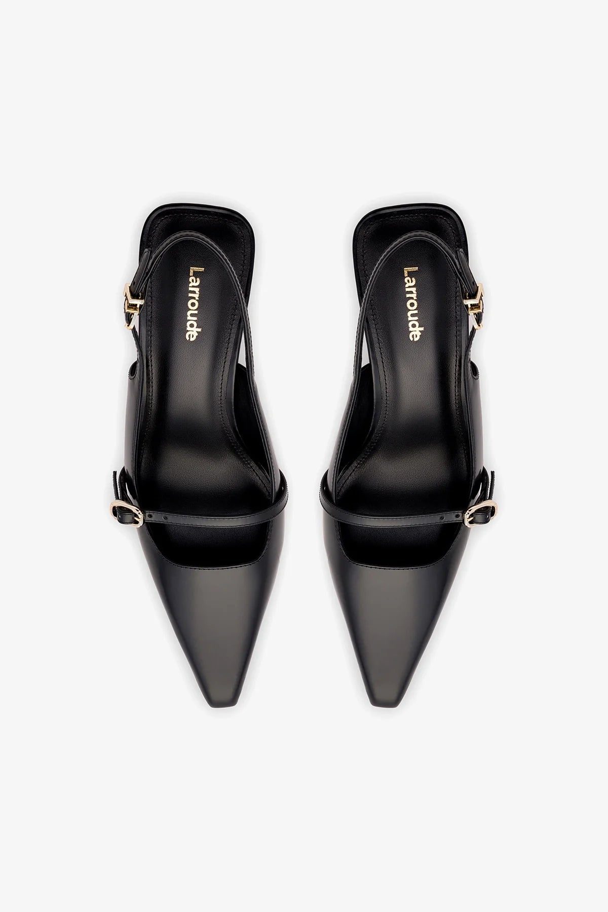Ines Pump Black Leather Women's Shoes - Elegant & Comfortable Heels for Work, Party & Special Occasions