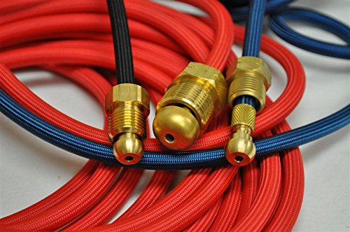 CK Worldwide CK200 Water-Cooled TIG Torch Kit - 250 Amp Heavy Duty Welding Torch with 25ft Super-Flex Hose - Compatible with Most Welding Machines - Perfect for Industrial Metal Fabrication & Automotive Repair
