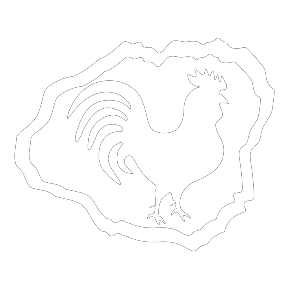 166 Kauai Island Rooster Sticker 5x5 Inch - Waterproof Vinyl Decal for Laptops, Cars, Windows, and DIY Crafts