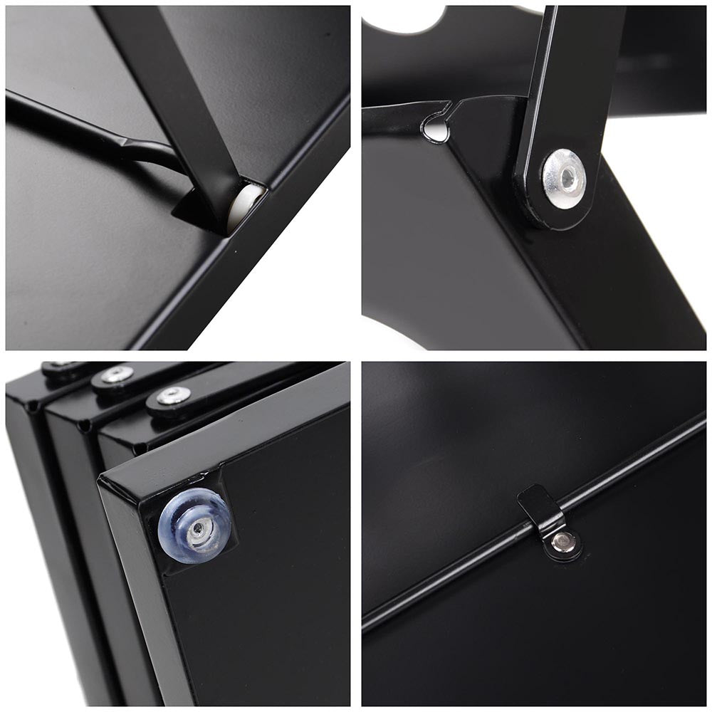 TheLAShop 4-Pocket Folding Literature Rack - Brochure Stand Display Holder for Stores, Offices & Events - Compact & Portable Document Organizer