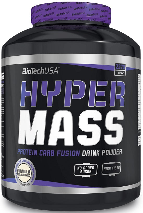 BioTechUSA Hyper Mass Gainer - Caramel Cappuccino Flavor 5lb (2270g) Protein Powder for Muscle Growth & Weight Gain | Post-Workout Recovery Shake for Bodybuilding & Fitness