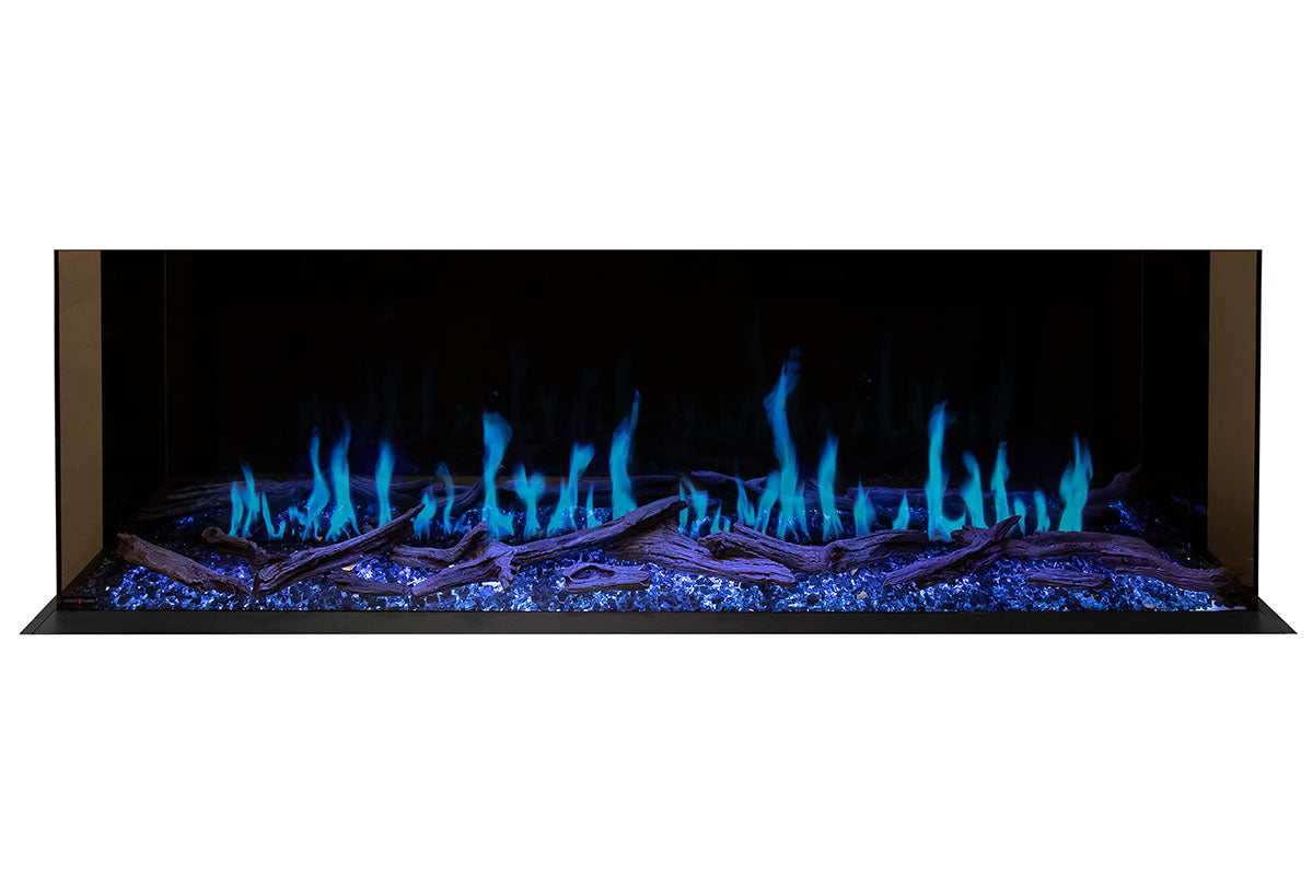 Modern Flames Orion Multi 100 Heliovision Virtual Multi-View Built-In Electric Fireplace - Perfect for Living Rooms, Bedrooms & Home Decor