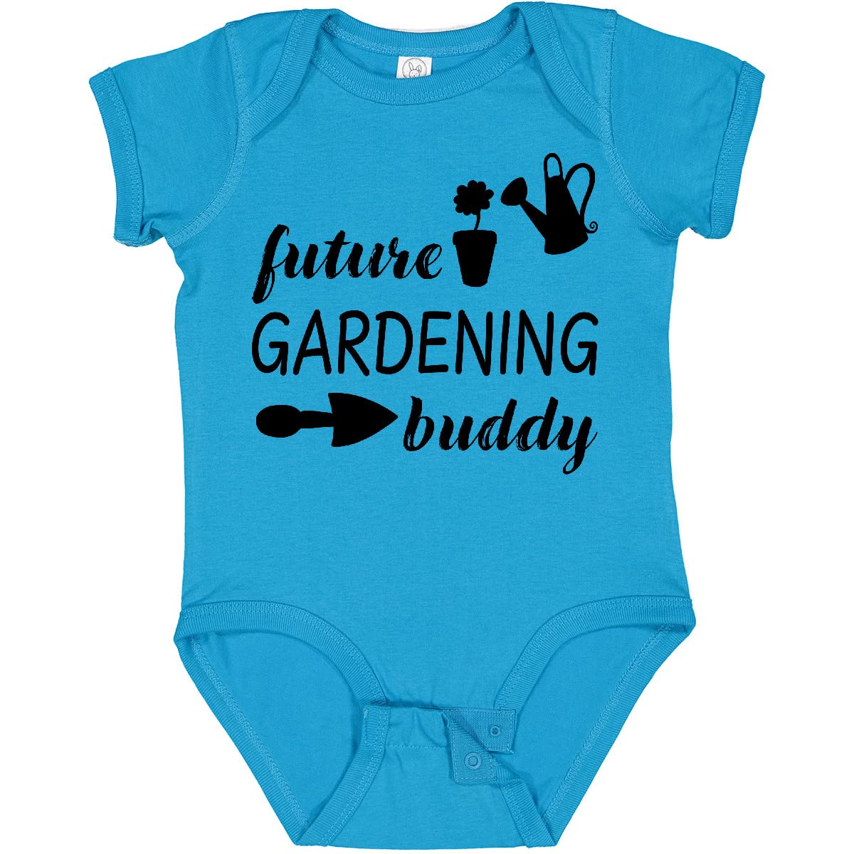 Inktastic Future Gardening Buddy Baby Bodysuit - Organic Cotton Cute Gardening Outfit for Infants & Toddlers - Perfect for Outdoor Activities, Family Gardening & Photo Shoots